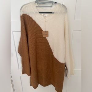 Blu Pepper two tone sweater dress